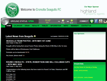 Tablet Screenshot of cronullaseagulls.com